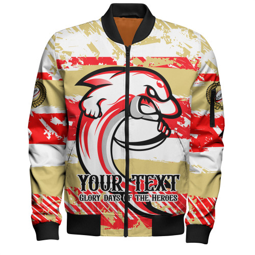 Redcliffe Dolphins Bomber Jacket - Theme Song Inspired Redcliffe Dolphins Bomber Jacket - Theme Song Inspired