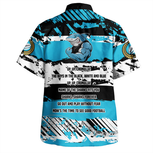 Cronulla-Sutherland Sharks Hawaiian Shirt - Theme Song Inspired Cronulla-Sutherland Sharks Hawaiian Shirt - Theme Song Inspired