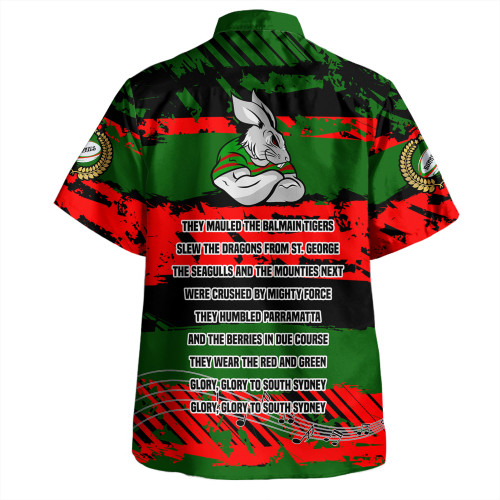 South Sydney Rabbitohs Hawaiian Shirt - Theme Song Inspired South Sydney Rabbitohs Hawaiian Shirt - Theme Song Inspired