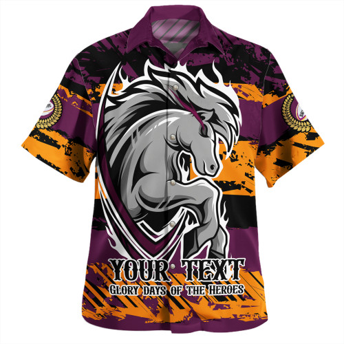Brisbane Broncos Hawaiian Shirt - Theme Song Inspired Brisbane Broncos Hawaiian Shirt - Theme Song Inspired