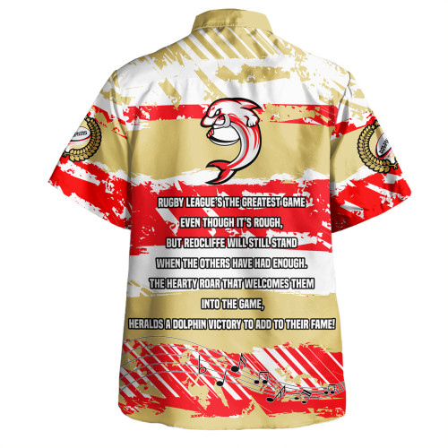 Redcliffe Dolphins Hawaiian Shirt - Theme Song Inspired Redcliffe Dolphins Hawaiian Shirt - Theme Song Inspired