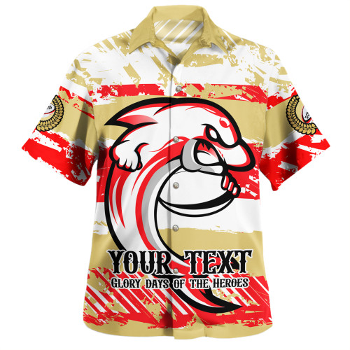 Redcliffe Dolphins Hawaiian Shirt - Theme Song Inspired Redcliffe Dolphins Hawaiian Shirt - Theme Song Inspired