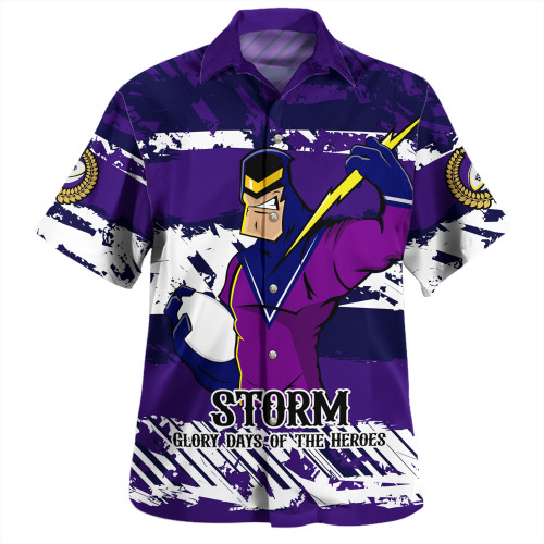 Melbourne Storm Hawaiian Shirt - Theme Song Inspired