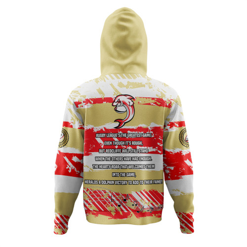 Redcliffe Dolphins Hoodie - Theme Song Inspired Redcliffe Dolphins Hoodie - Theme Song Inspired