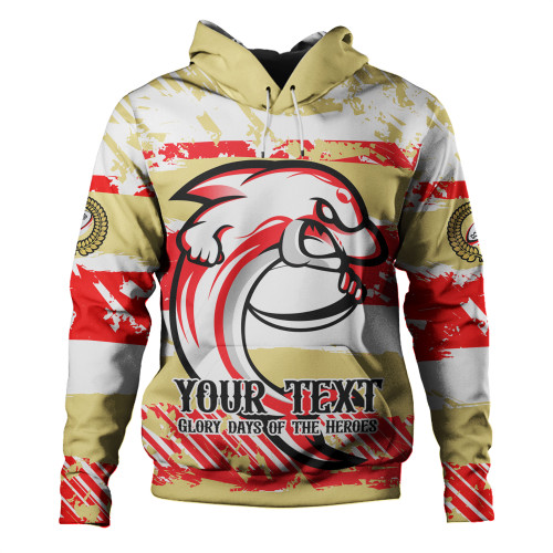 Redcliffe Dolphins Hoodie - Theme Song Inspired Redcliffe Dolphins Hoodie - Theme Song Inspired