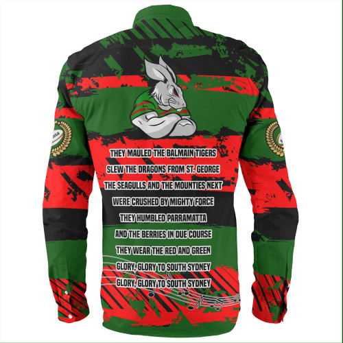 South Sydney Rabbitohs Long Sleeve Shirt - Theme Song Inspired South Sydney Rabbitohs Long Sleeve Shirt - Theme Song Inspired