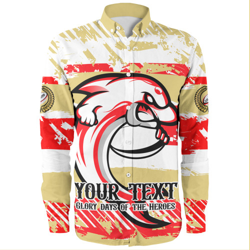 Redcliffe Dolphins Long Sleeve Shirt - Theme Song Inspired Redcliffe Dolphins Long Sleeve Shirt - Theme Song Inspired