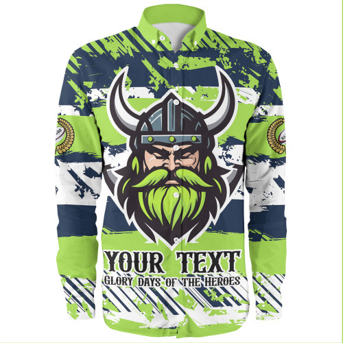 Canberra Raiders Long Sleeve Shirt - Theme Song Inspired Canberra Raiders Long Sleeve Shirt - Theme Song Inspired