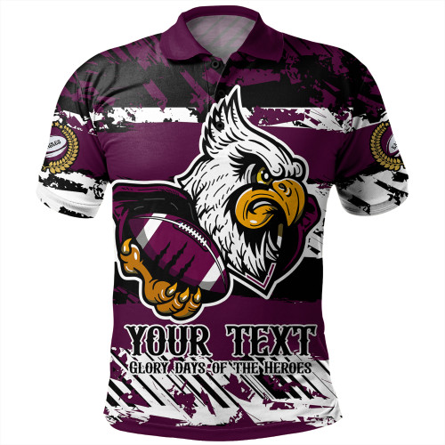 Manly Warringah Sea Eagles Polo Shirt - Theme Song Inspired Manly Warringah Sea Eagles Polo Shirt - Theme Song Inspired