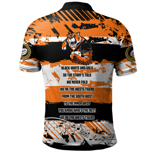 Wests Tigers Polo Shirt - Theme Song Inspired Wests Tigers Polo Shirt - Theme Song Inspired