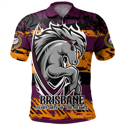 Brisbane Broncos Polo Shirt - Theme Song Inspired