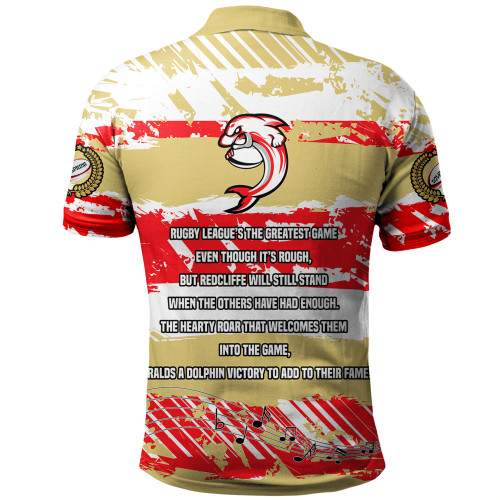 Redcliffe Dolphins Polo Shirt - Theme Song Inspired Redcliffe Dolphins Polo Shirt - Theme Song Inspired