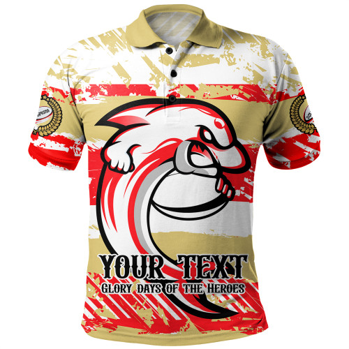 Redcliffe Dolphins Polo Shirt - Theme Song Inspired Redcliffe Dolphins Polo Shirt - Theme Song Inspired