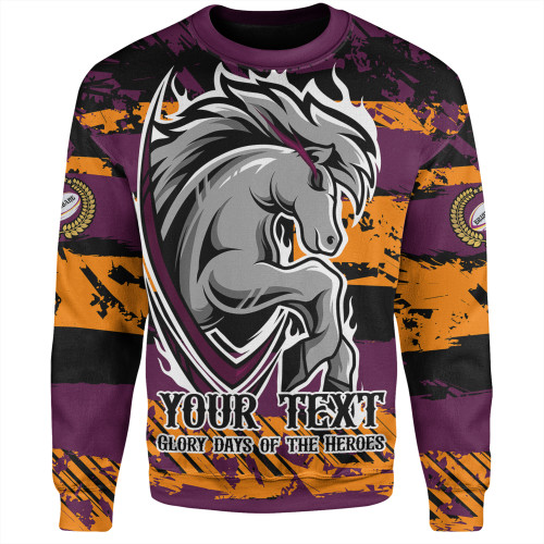 Brisbane Broncos Sweatshirt - Theme Song Inspired Brisbane Broncos Sweatshirt - Theme Song Inspired