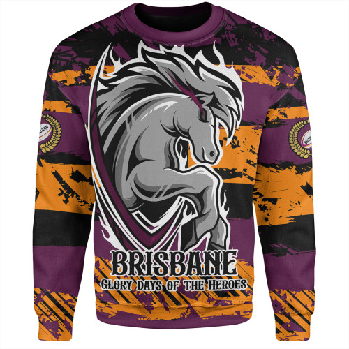Brisbane Broncos Sweatshirt - Theme Song Inspired