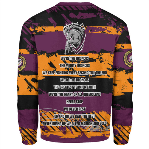 Brisbane Broncos Sweatshirt - Theme Song Inspired Brisbane Broncos Sweatshirt - Theme Song Inspired