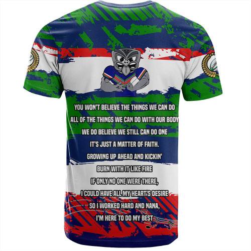 New Zealand Warriors Sport T-Shirt - Theme Song Inspired New Zealand Warriors Sport T-Shirt - Theme Song Inspired