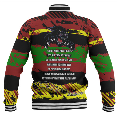 Penrith Panthers Baseball Jacket - Theme Song Inspired Penrith Panthers Baseball Jacket - Theme Song Inspired