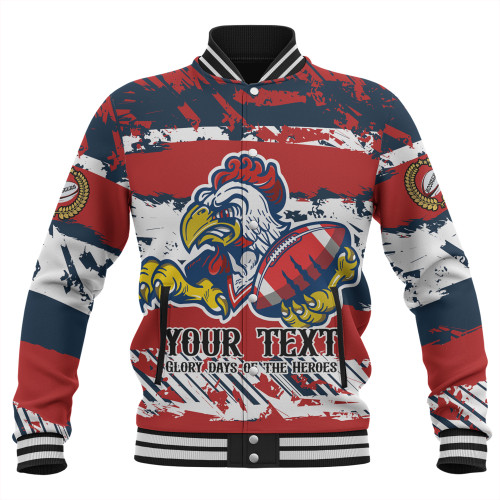 Sydney Roosters Baseball Jacket - Theme Song Inspired Sydney Roosters Baseball Jacket - Theme Song Inspired