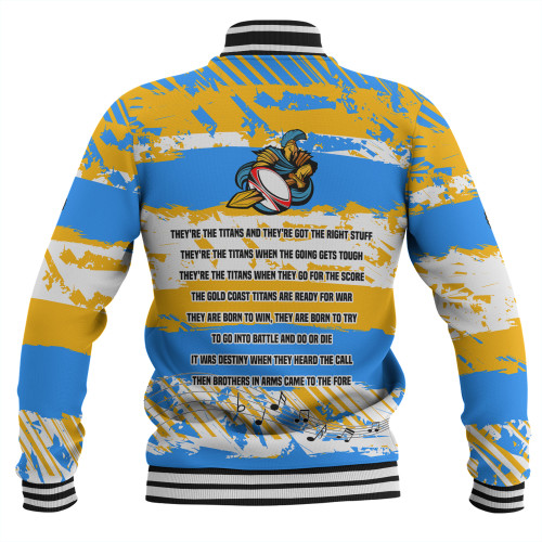 Gold Coast Titans Sport Baseball Jacket - Theme Song Inspired Gold Coast Titans Sport Baseball Jacket - Theme Song Inspired