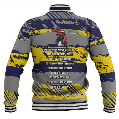 North Queensland Cowboys Baseball Jacket - Theme Song Inspired North Queensland Cowboys Baseball Jacket - Theme Song Inspired