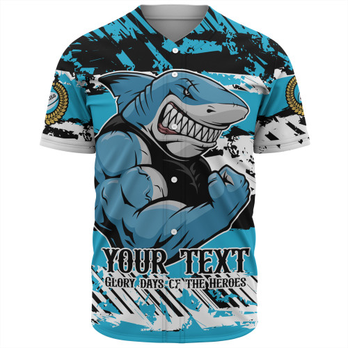 Cronulla-Sutherland Sharks Baseball Shirt - Theme Song Inspired Cronulla-Sutherland Sharks Baseball Shirt - Theme Song Inspired