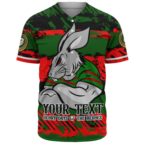 South Sydney Rabbitohs Baseball Shirt - Theme Song Inspired South Sydney Rabbitohs Baseball Shirt - Theme Song Inspired