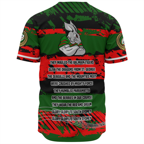 South Sydney Rabbitohs Baseball Shirt - Theme Song Inspired South Sydney Rabbitohs Baseball Shirt - Theme Song Inspired