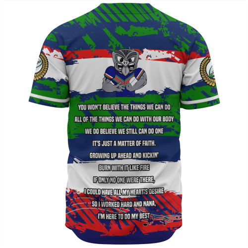 New Zealand Warriors Sport Baseball Shirt - Theme Song Inspired New Zealand Warriors Sport Baseball Shirt - Theme Song Inspired