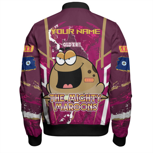 Cane Toads Sport Bomber Jacket - Custom Go Mighty Inspired Cane Toads Sport Bomber Jacket - Custom Go Mighty Inspired