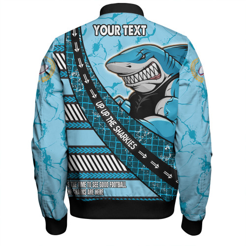 Cronulla-Sutherland Sharks Bomber Jacket - Theme Song For Rugby With Sporty Style Cronulla-Sutherland Sharks Bomber Jacket - Theme Song For Rugby With Sporty Style