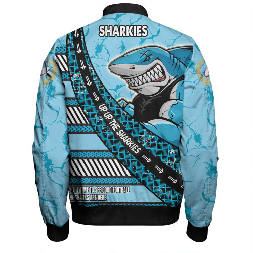 Cronulla-Sutherland Sharks Bomber Jacket - Theme Song For Rugby With Sporty Style Cronulla-Sutherland Sharks Bomber Jacket - Theme Song For Rugby With Sporty Style