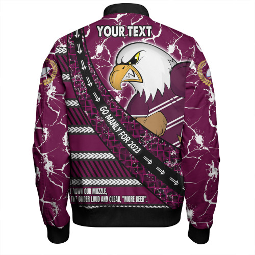 Manly Warringah Sea Eagles Bomber Jacket - Theme Song For Rugby With Sporty Style Manly Warringah Sea Eagles Bomber Jacket - Theme Song For Rugby With Sporty Style