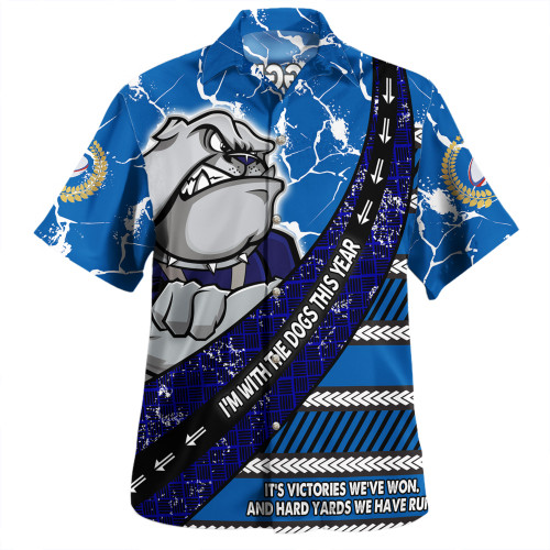 Canterbury-Bankstown Bulldogs Hawaiian Shirt - Theme Song For Rugby With Sporty Style