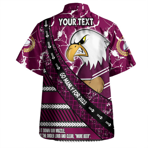 Manly Warringah Sea Eagles Hawaiian Shirt - Theme Song For Rugby With Sporty Style Manly Warringah Sea Eagles Hawaiian Shirt - Theme Song For Rugby With Sporty Style