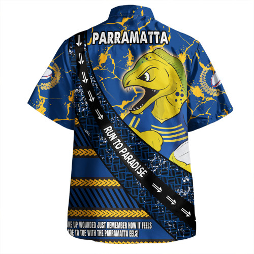 Parramatta Eels Sport Hawaiian Shirt - Theme Song For Rugby With Sporty Style Parramatta Eels Sport Hawaiian Shirt - Theme Song For Rugby With Sporty Style