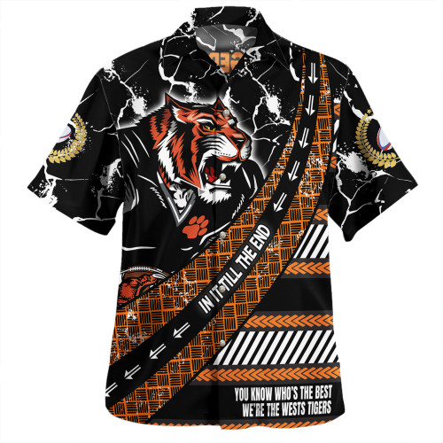 Wests Tigers Hawaiian Shirt - Theme Song For Rugby With Sporty Style