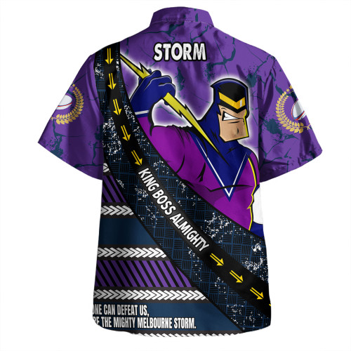 Melbourne Storm Hawaiian Shirt - Theme Song For Rugby With Sporty Style Melbourne Storm Hawaiian Shirt - Theme Song For Rugby With Sporty Style