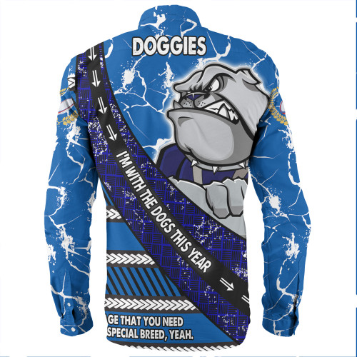 Canterbury-Bankstown Bulldogs Long Sleeve Shirt - Theme Song For Rugby With Sporty Style Canterbury-Bankstown Bulldogs Long Sleeve Shirt - Theme Song For Rugby With Sporty Style
