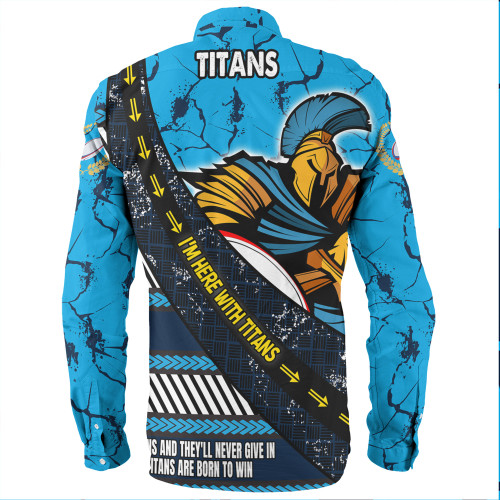 Gold Coast Titans Sport Long Sleeve Shirt - Theme Song For Rugby With Sporty Style Gold Coast Titans Sport Long Sleeve Shirt - Theme Song For Rugby With Sporty Style