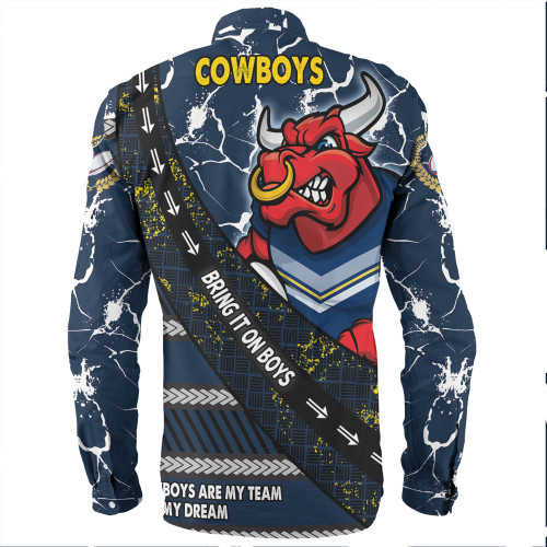 North Queensland Cowboys Long Sleeve Shirt - Theme Song For Rugby With Sporty Style North Queensland Cowboys Long Sleeve Shirt - Theme Song For Rugby With Sporty Style