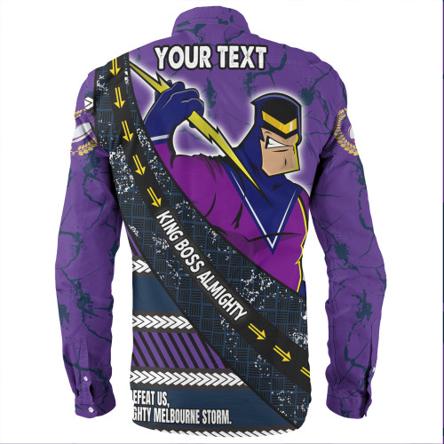 Melbourne Storm Long Sleeve Shirt - Theme Song For Rugby With Sporty Style Melbourne Storm Long Sleeve Shirt - Theme Song For Rugby With Sporty Style