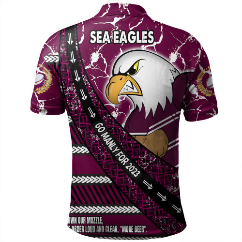 Manly Warringah Sea Eagles Polo Shirt - Theme Song For Rugby With Sporty Style Manly Warringah Sea Eagles Polo Shirt - Theme Song For Rugby With Sporty Style