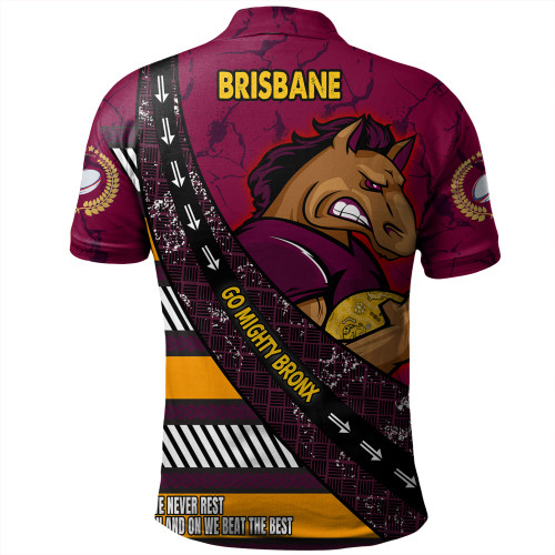 Brisbane Broncos Polo Shirt - Theme Song For Rugby With Sporty Style Brisbane Broncos Polo Shirt - Theme Song For Rugby With Sporty Style