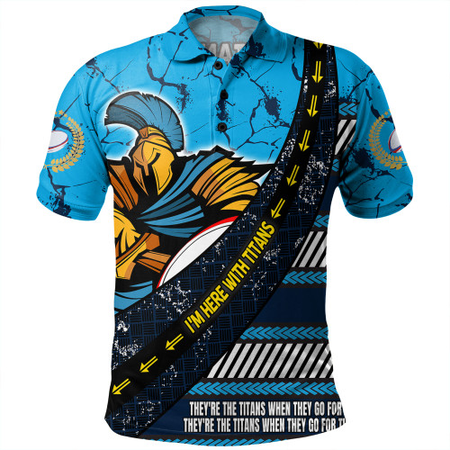 Gold Coast Titans Sport Polo Shirt - Theme Song For Rugby With Sporty Style