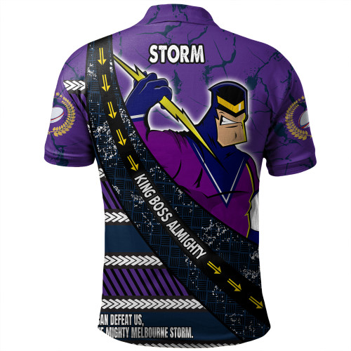 Melbourne Storm Polo Shirt - Theme Song For Rugby With Sporty Style Melbourne Storm Polo Shirt - Theme Song For Rugby With Sporty Style