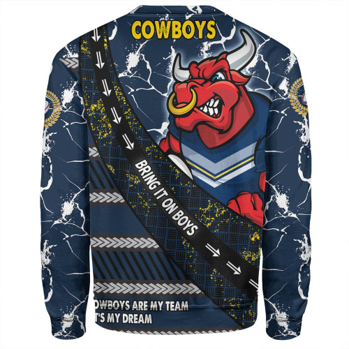 North Queensland Cowboys Sweatshirt - Theme Song For Rugby With Sporty Style North Queensland Cowboys Sweatshirt - Theme Song For Rugby With Sporty Style