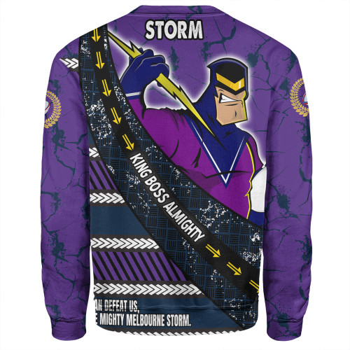 Melbourne Storm Sweatshirt - Theme Song For Rugby With Sporty Style Melbourne Storm Sweatshirt - Theme Song For Rugby With Sporty Style