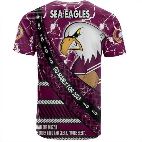 Manly Warringah Sea Eagles T-Shirt - Theme Song For Rugby With Sporty Style Manly Warringah Sea Eagles T-Shirt - Theme Song For Rugby With Sporty Style