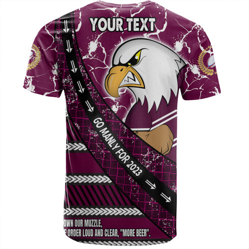 Manly Warringah Sea Eagles T-Shirt - Theme Song For Rugby With Sporty Style Manly Warringah Sea Eagles T-Shirt - Theme Song For Rugby With Sporty Style